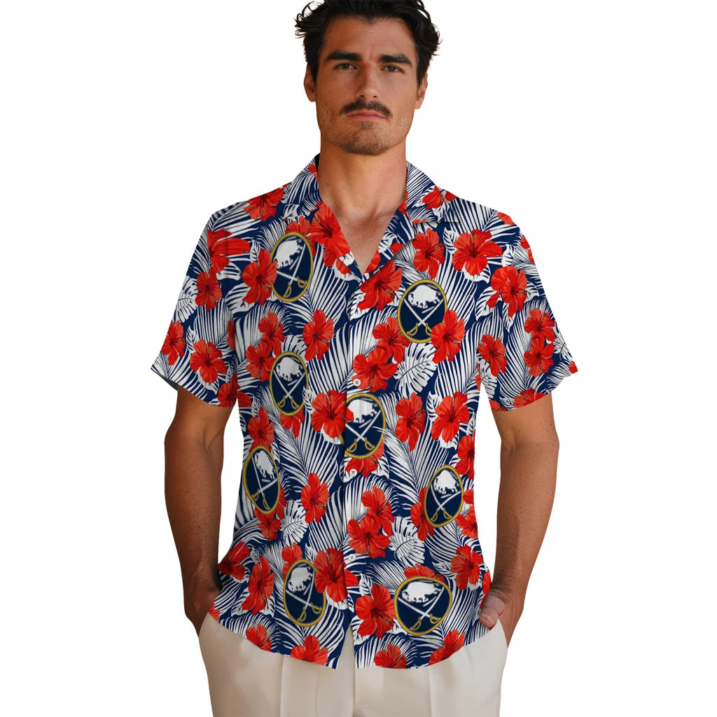 Buffalo Sabres Hawaiian Shirt - Hibiscus Fiesta – Moonbestprint
