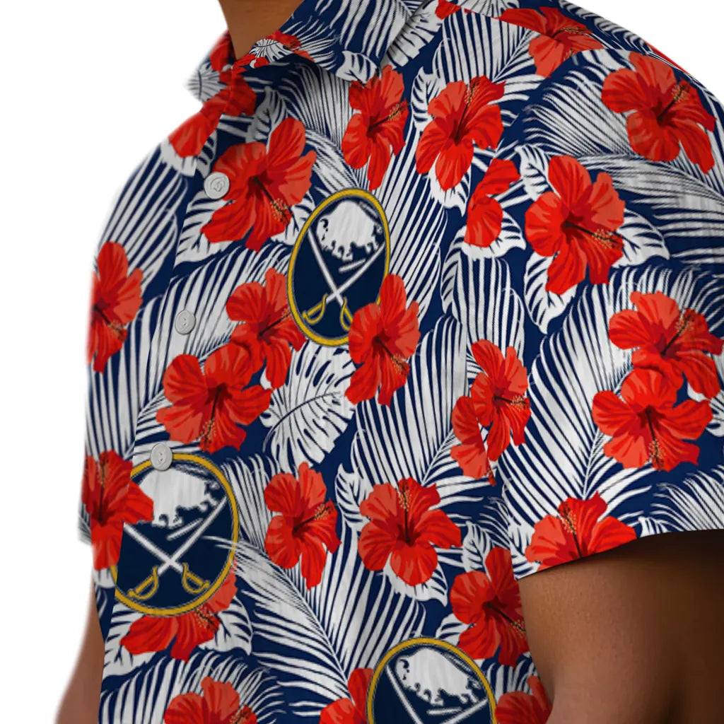 Buffalo Sabres Hawaiian Shirt - Hibiscus Fiesta – Moonbestprint