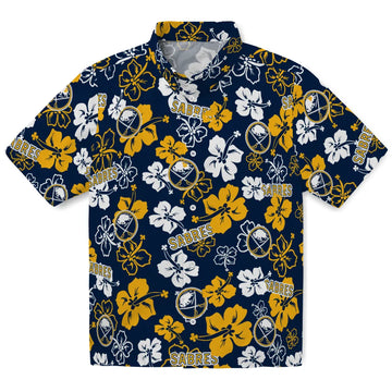 Buffalo Sabres Hawaiian Shirt - Hibiscus Flower Design – Moonbestprint