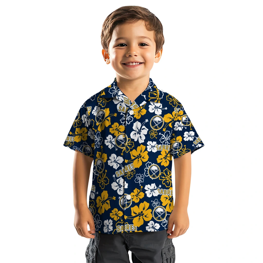 Buffalo Sabres Hawaiian Shirt - Hibiscus Flower Design – Moonbestprint