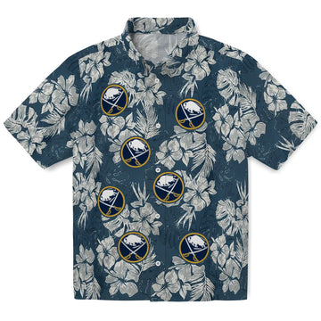 Buffalo Sabres Hawaiian Shirt - Hibiscus Flowers – Moonbestprint