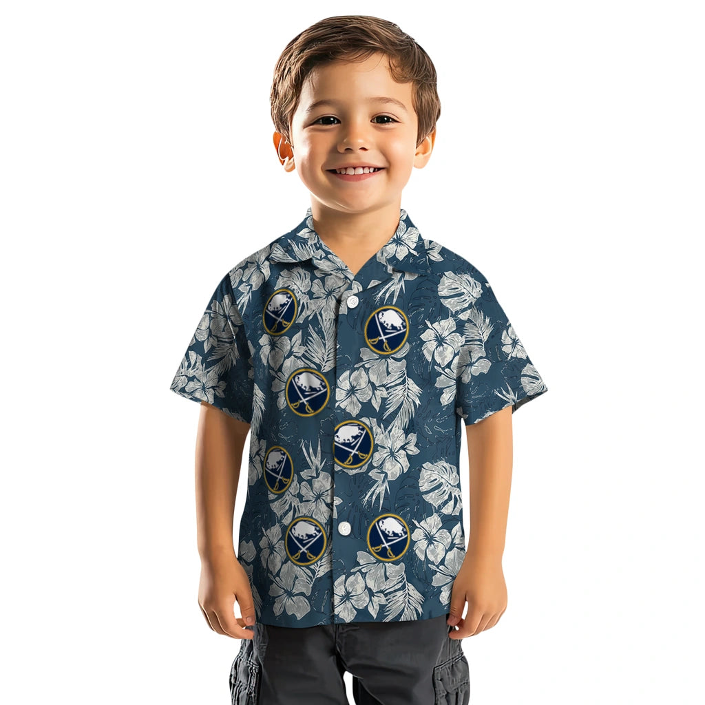 Buffalo Sabres Hawaiian Shirt - Hibiscus Flowers – Moonbestprint