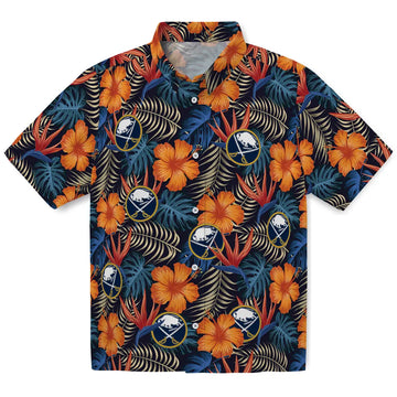Buffalo Sabres Hawaiian Shirt - Hibiscus Foliage – Moonbestprint