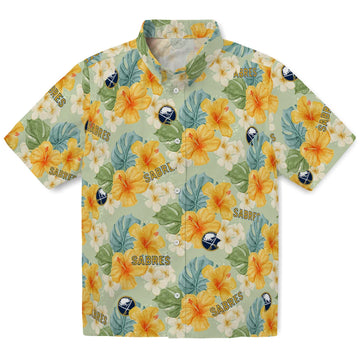 Buffalo Sabres Hawaiian Shirt - Hibiscus Mood – Moonbestprint