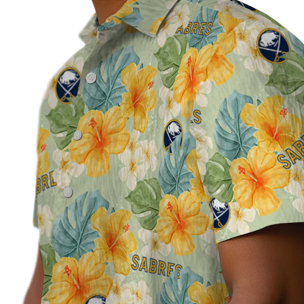 Buffalo Sabres Hawaiian Shirt - Hibiscus Mood – Moonbestprint
