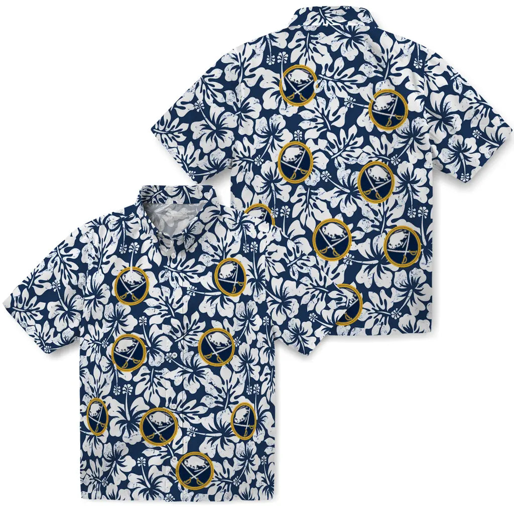 Buffalo Sabres Hawaiian Shirt - Hibiscus Motif – Moonbestprint