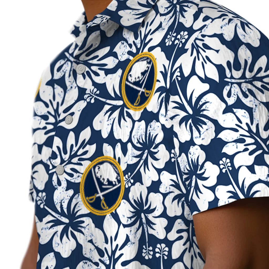Buffalo Sabres Hawaiian Shirt - Hibiscus Motif – Moonbestprint