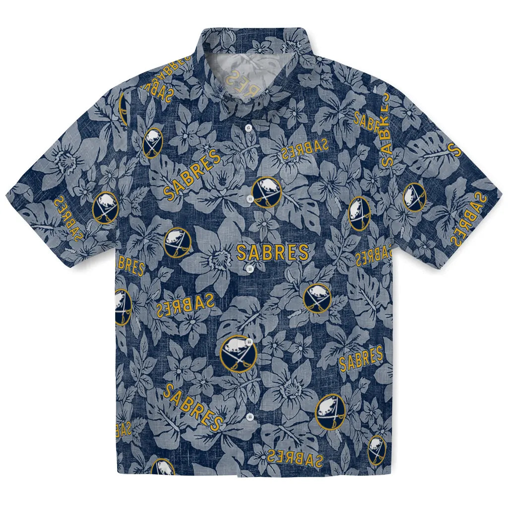 Buffalo Sabres Hawaiian Shirt - Hibiscus Oasis – Moonbestprint