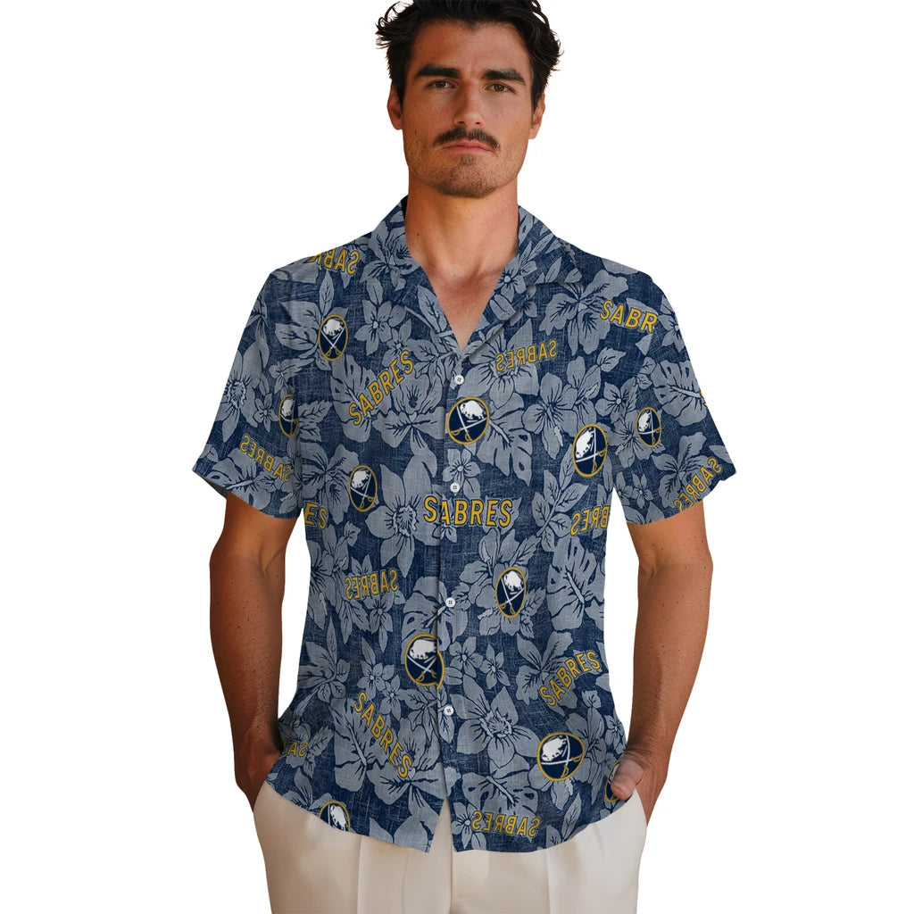 Buffalo Sabres Hawaiian Shirt - Hibiscus Oasis – Moonbestprint