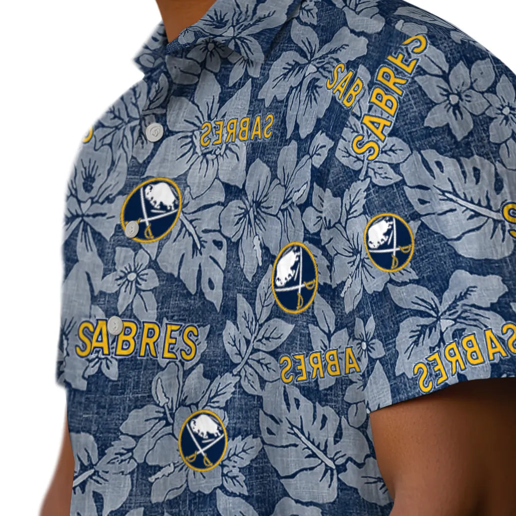 Buffalo Sabres Hawaiian Shirt - Hibiscus Oasis – Moonbestprint