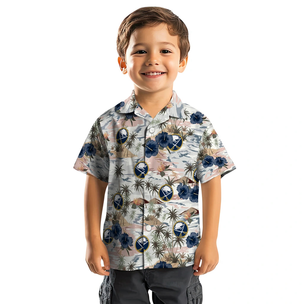 Buffalo Sabres Hawaiian Shirt - Hibiscus Seaside – Moonbestprint