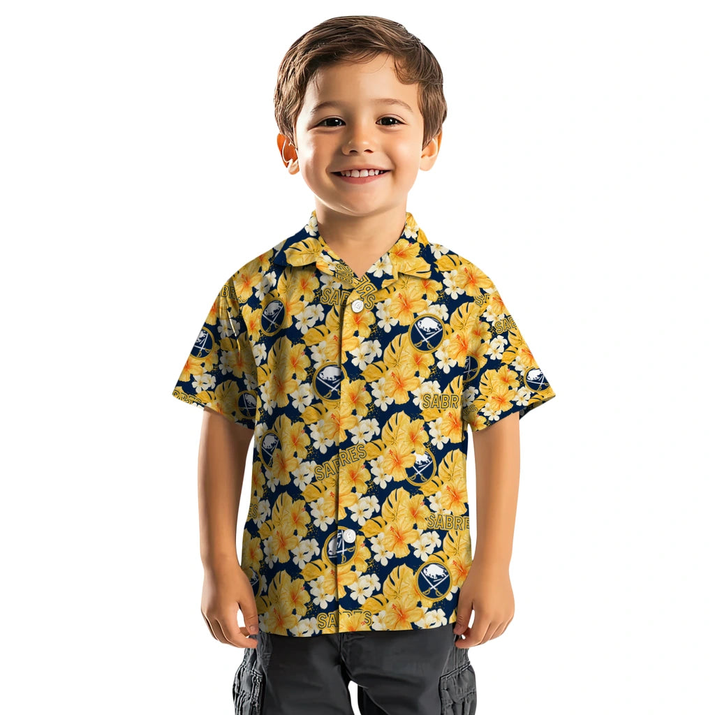 Buffalo Sabres Hawaiian Shirt - Hibiscus Tropics – Moonbestprint