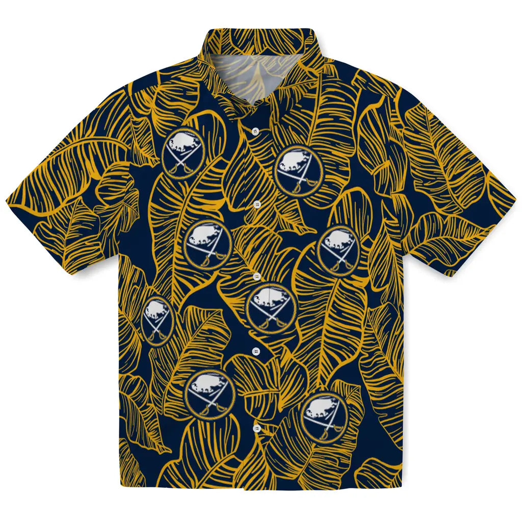 Buffalo Sabres Hawaiian Shirt - Leaf Outline – Moonbestprint