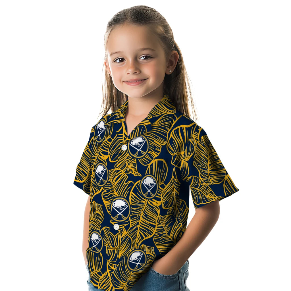 Buffalo Sabres Hawaiian Shirt - Leaf Outline – Moonbestprint