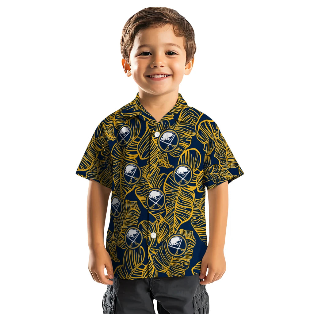Buffalo Sabres Hawaiian Shirt - Leaf Outline – Moonbestprint