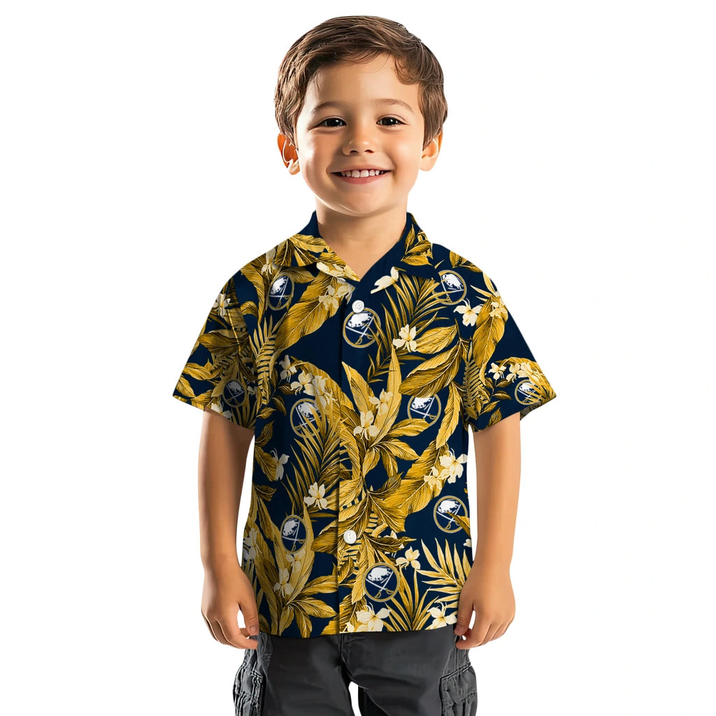 Buffalo Sabres Hawaiian Shirt - Palm Leaves – Moonbestprint