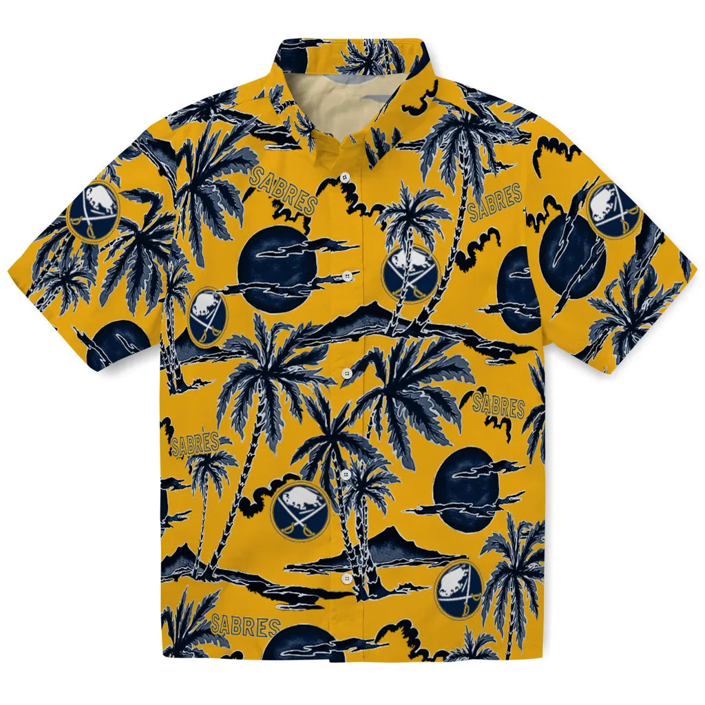 Buffalo Sabres Hawaiian Shirt - Palm Sunset – Moonbestprint