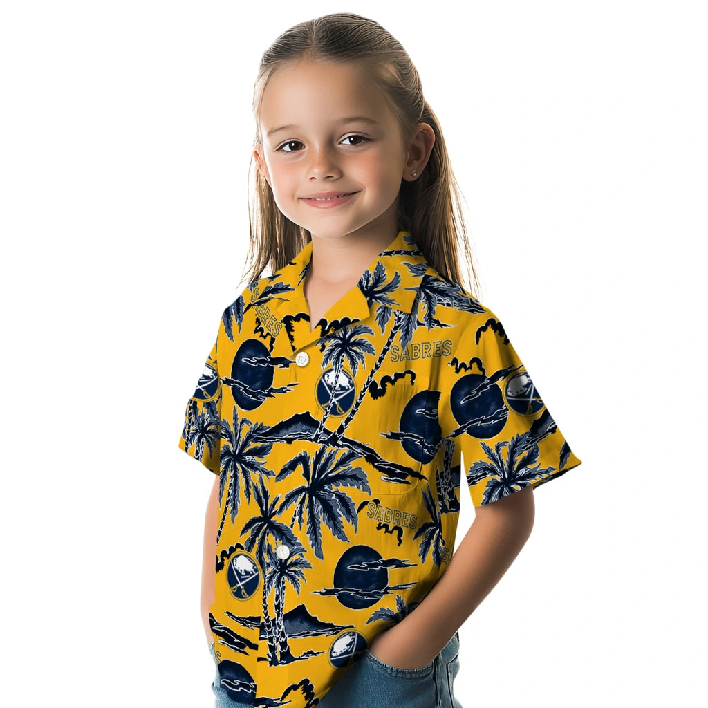 Buffalo Sabres Hawaiian Shirt - Palm Sunset – Moonbestprint