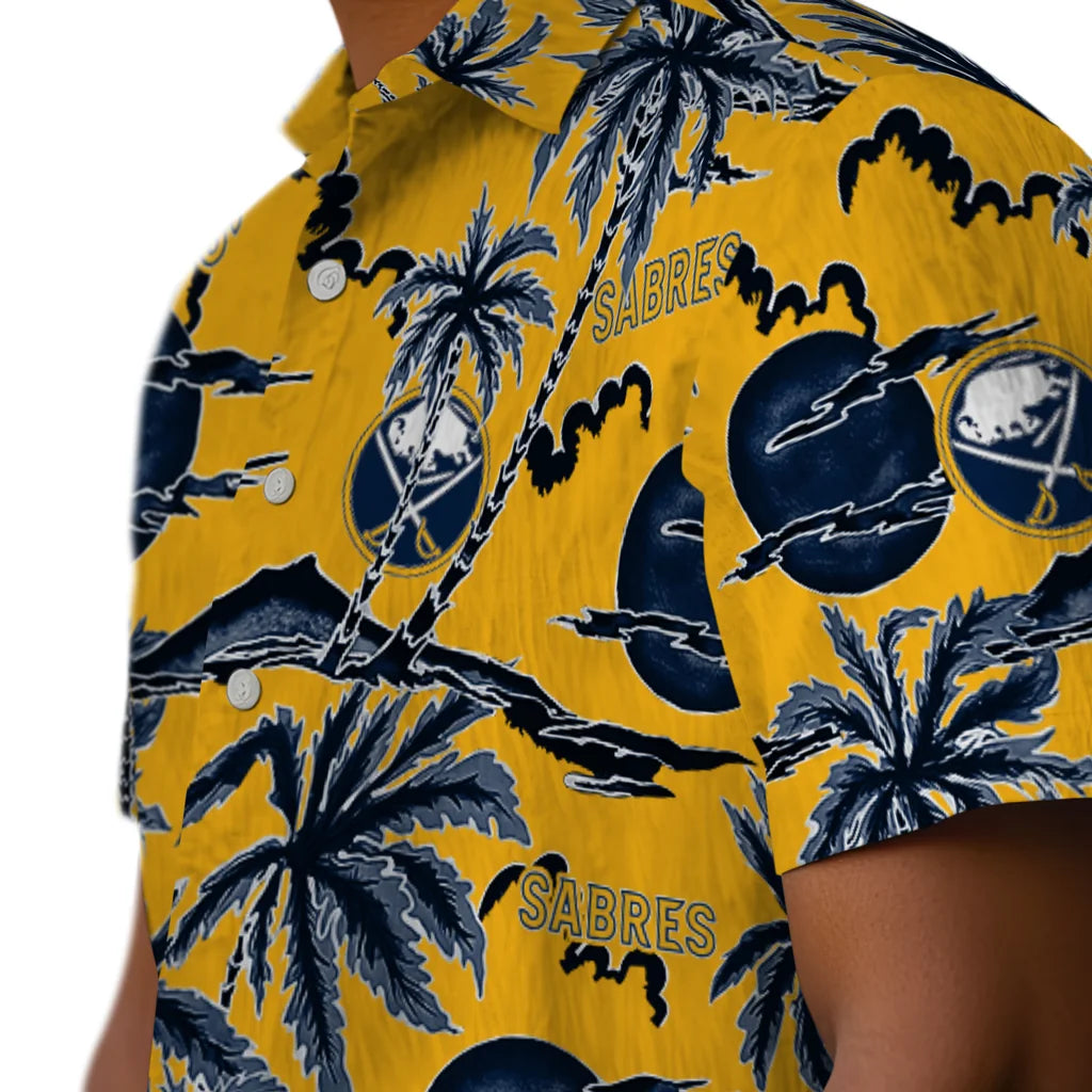 Buffalo Sabres Hawaiian Shirt - Palm Sunset – Moonbestprint