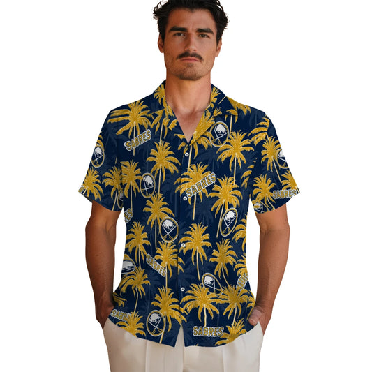 Buffalo Sabres Hawaiian Shirt - Palm Tree Motif – Moonbestprint