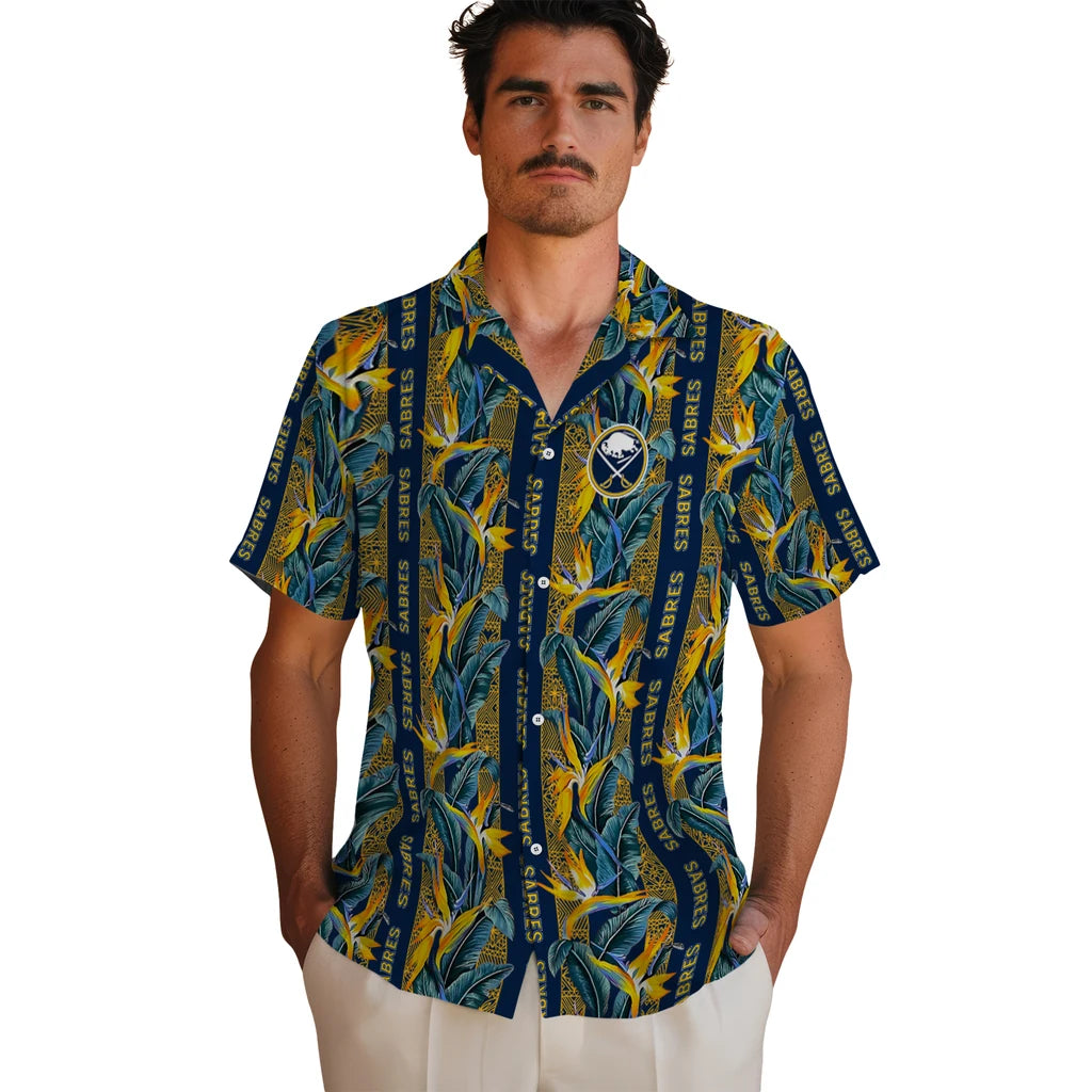 Buffalo Sabres Hawaiian Shirt - Paradise Vines - Moonbestprint