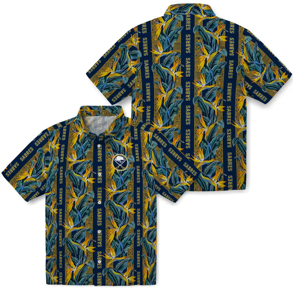 Buffalo Sabres Hawaiian Shirt - Paradise Vines - Moonbestprint