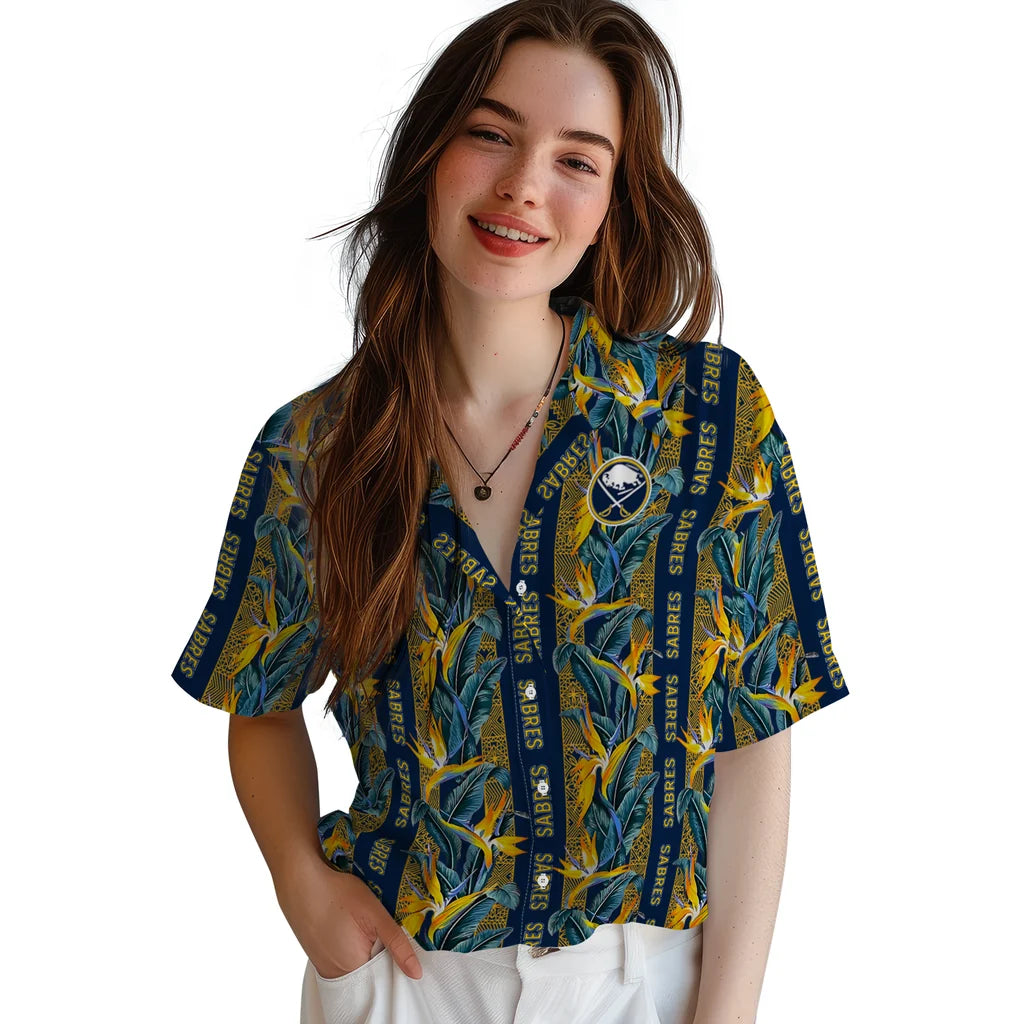 Buffalo Sabres Hawaiian Shirt - Paradise Vines - Moonbestprint