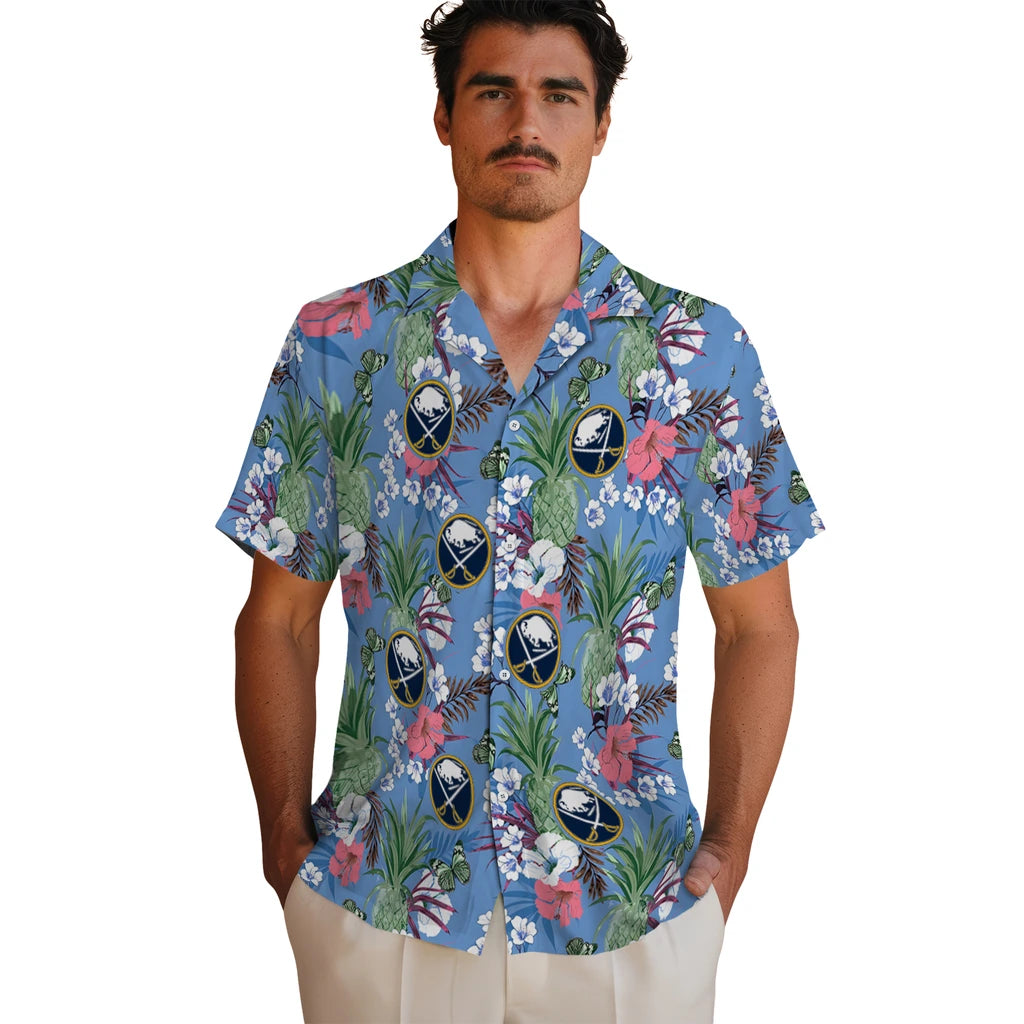 Buffalo Sabres Hawaiian Shirt - Pineapple Bouquet – Moonbestprint