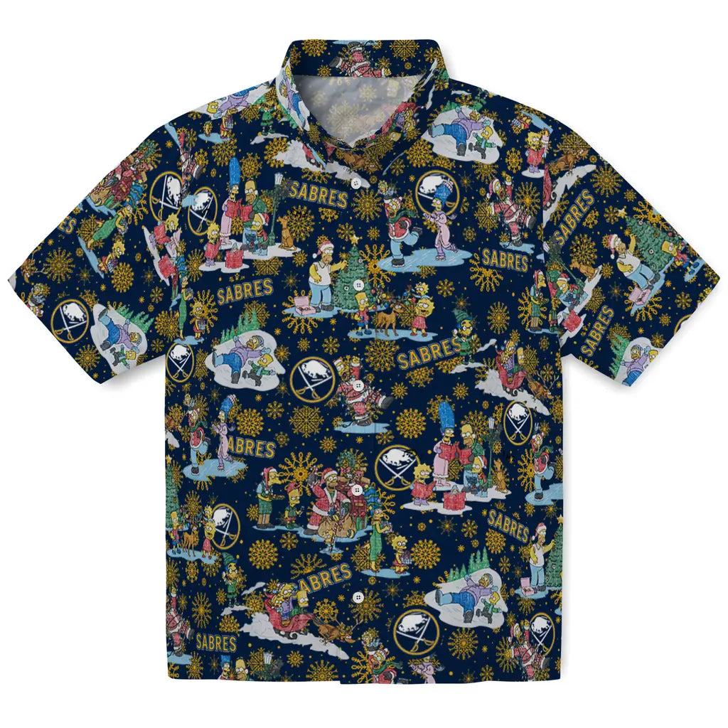 Buffalo Sabres Hawaiian Shirt - Simpsons Christmas – Moonbestprint