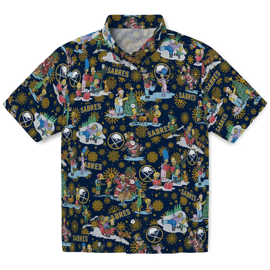 Buffalo Sabres Hawaiian Shirt - Simpsons Christmas – Moonbestprint