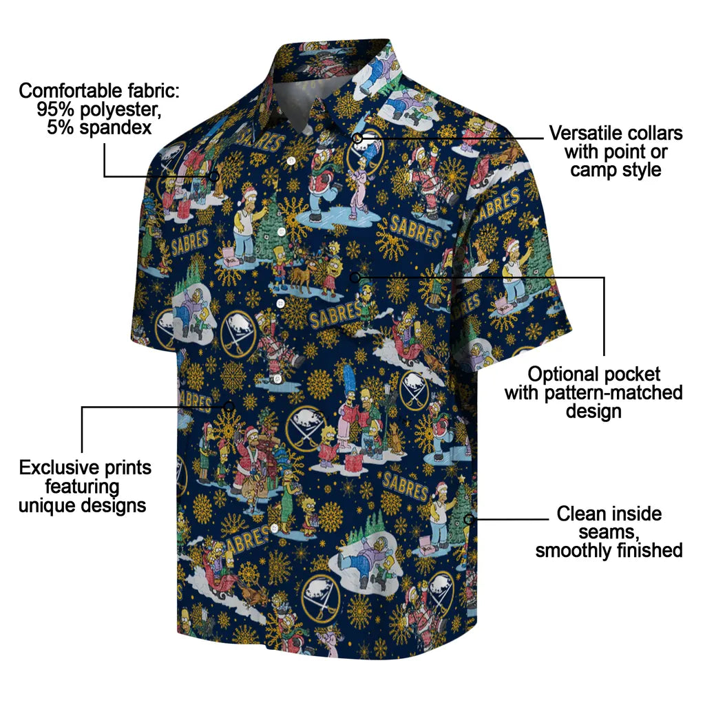 Buffalo Sabres Hawaiian Shirt - Simpsons Christmas – Moonbestprint