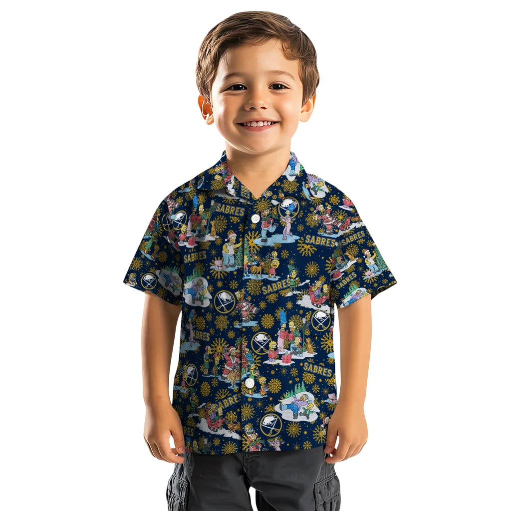 Buffalo Sabres Hawaiian Shirt - Simpsons Christmas – Moonbestprint