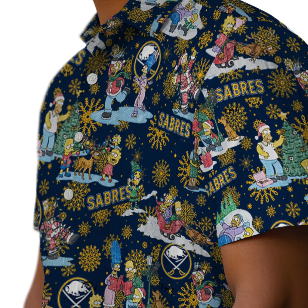 Buffalo Sabres Hawaiian Shirt - Simpsons Christmas – Moonbestprint