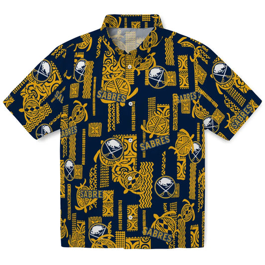 Buffalo Sabres Hawaiian Shirt - Turtle Lines | Moonbestprint