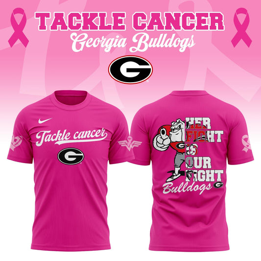 Georgia Bulldogs Tackle Cancer 2025 Limited Editions T-shirt | YD35 Moonbestprint