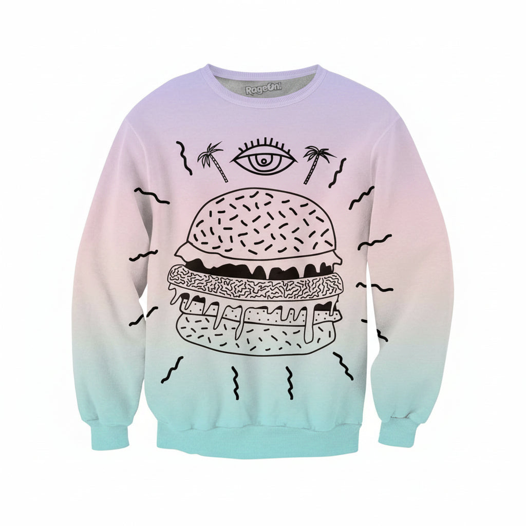 Burger Punx Crewneck Sweater ? Usalast