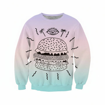Burger Punx Crewneck Sweater ? Usalast