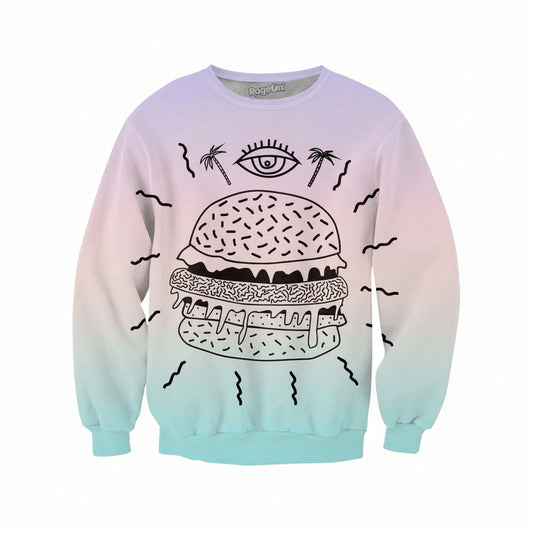 Burger Punx Crewneck Sweater ? Usalast