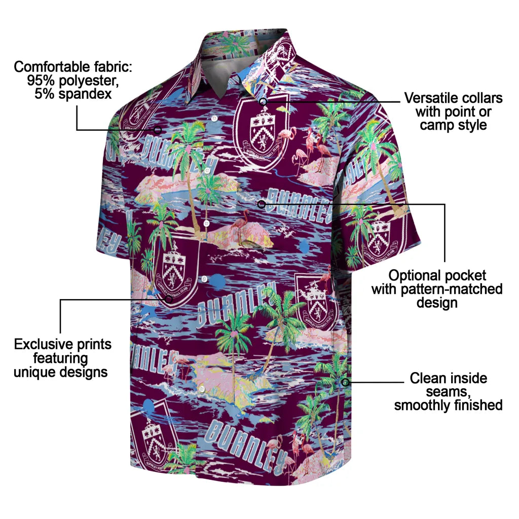 Burnley Flamingo Retreat 2026 Hawaiian Shirt – Moonbestprint