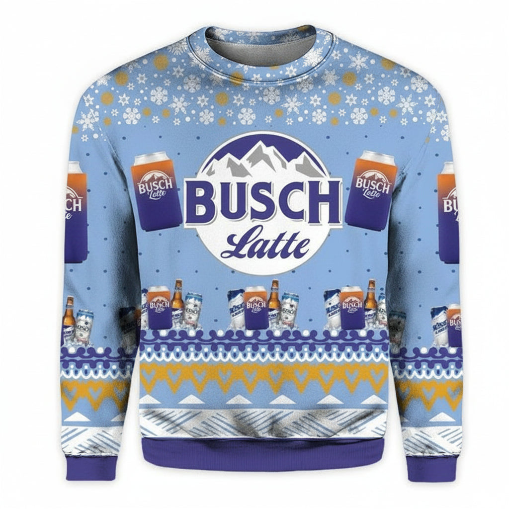 Busch Latte Ugly Christmas Sweater 2022 ? Usalast