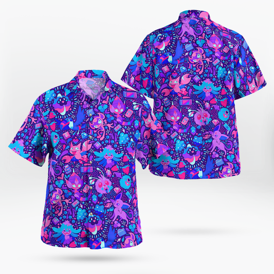 Paranormal Pokemon Hawaiian Shirt - Moonbestprint
