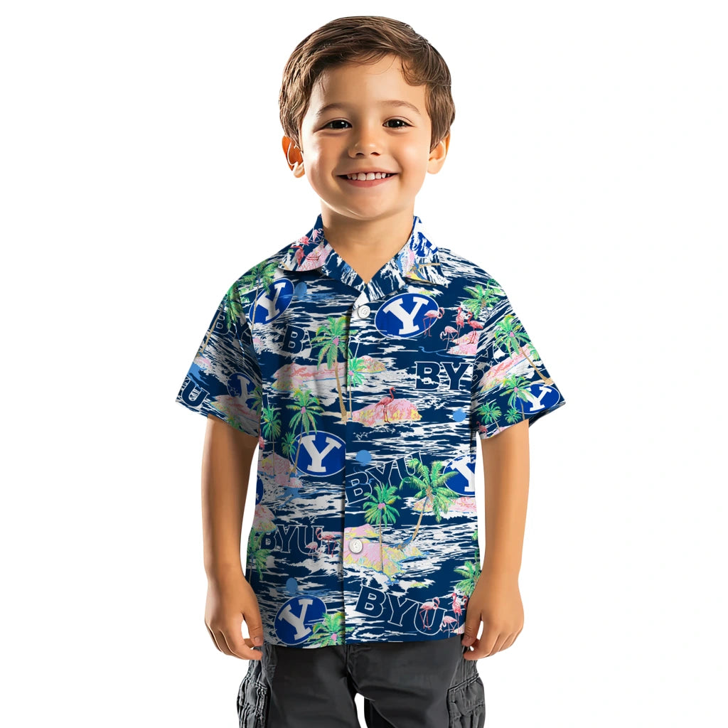 BYU Cougars Flamingo Retreat 2026 Hawaiian Shirt – Moonbestprint
