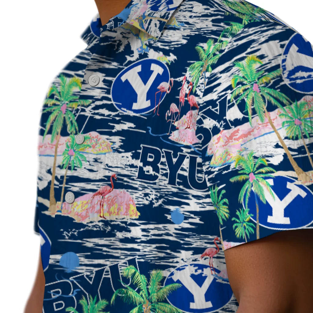 BYU Cougars Flamingo Retreat 2026 Hawaiian Shirt – Moonbestprint