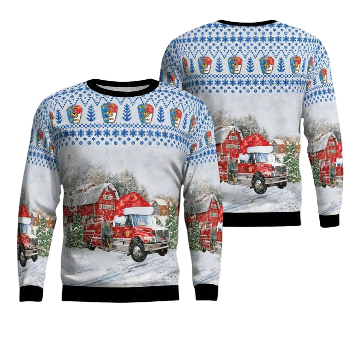 Caldwell County North Carolina Caldwell Fire Department Christmas Sweater 3D ? Y311 ? Usalast