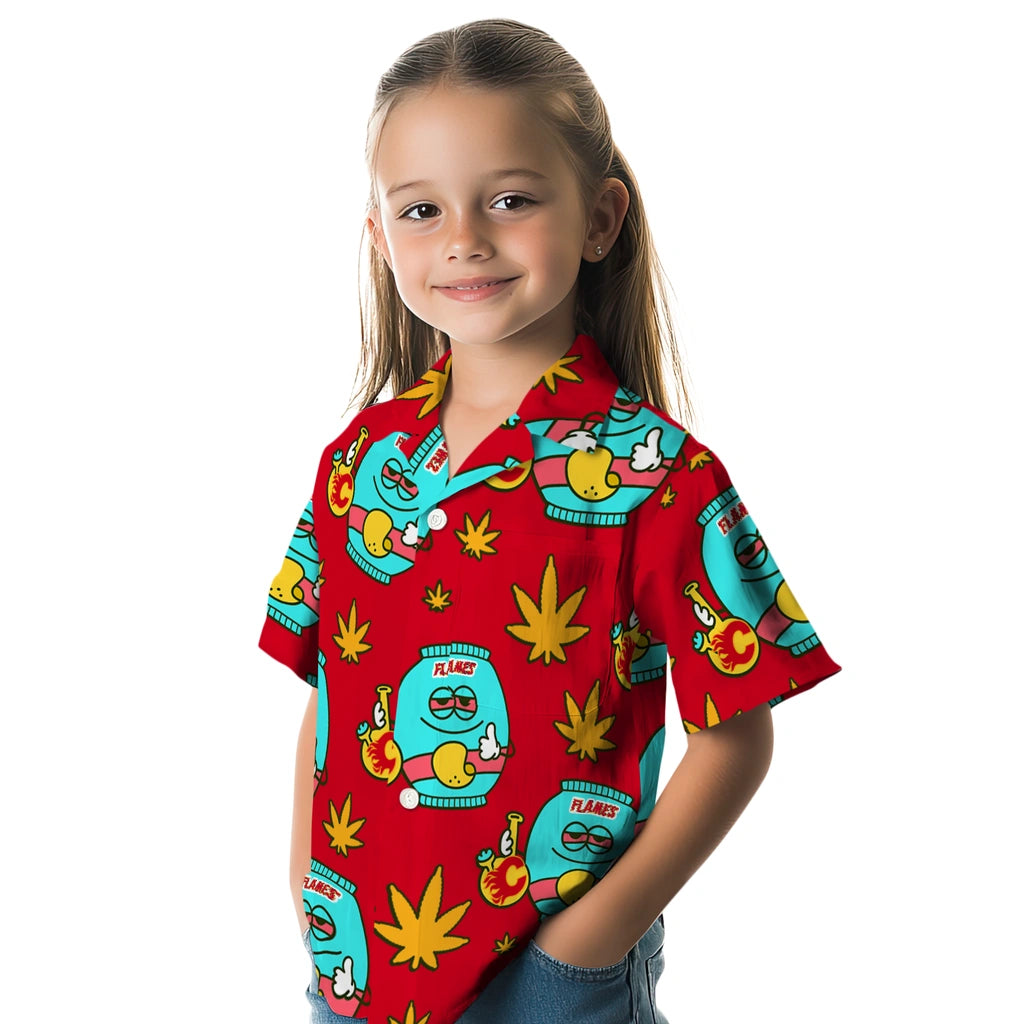 Calgary Flames Hawaiian Shirt - Chill Vibe – Moonbestprint
