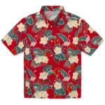 Calgary Flames Hawaiian Shirt - Flamingo and Hibiscus – Moonbestprint