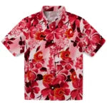 Calgary Flames Hawaiian Shirt - Hibiscus Arrangement – Moonbestprint