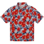 Calgary Flames Hawaiian Shirt - Hibiscus Fiesta – Moonbestprint