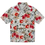 Calgary Flames Hawaiian Shirt - Hibiscus Seaside – Moonbestprint