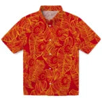 Calgary Flames Hawaiian Shirt - Leaf Outline – Moonbestprint